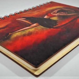 ხის ფერადი ბლოკნოტი