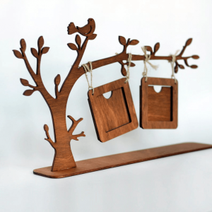 ხის ფორმის დეკორატიული სურათების ჩარჩო