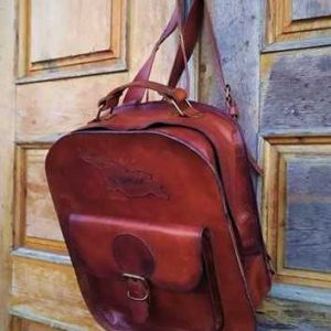 ტყავის ზურგჩანთა – ყავისფერი