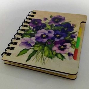 ბლოკნოტი ყვავილებით