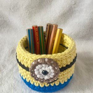 ხელნაკეთი კალათი (მინიონი)