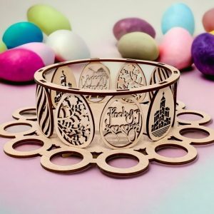 მრგვალი ფორმის სააღდგომო სადგამი