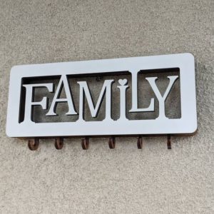 გასაღების საკიდი დეკორატიული წარწერით