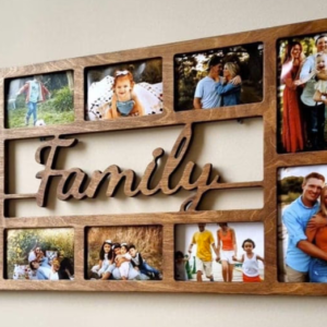 კედელზე დასაკიდი სურათების ჩარჩო სარწერით