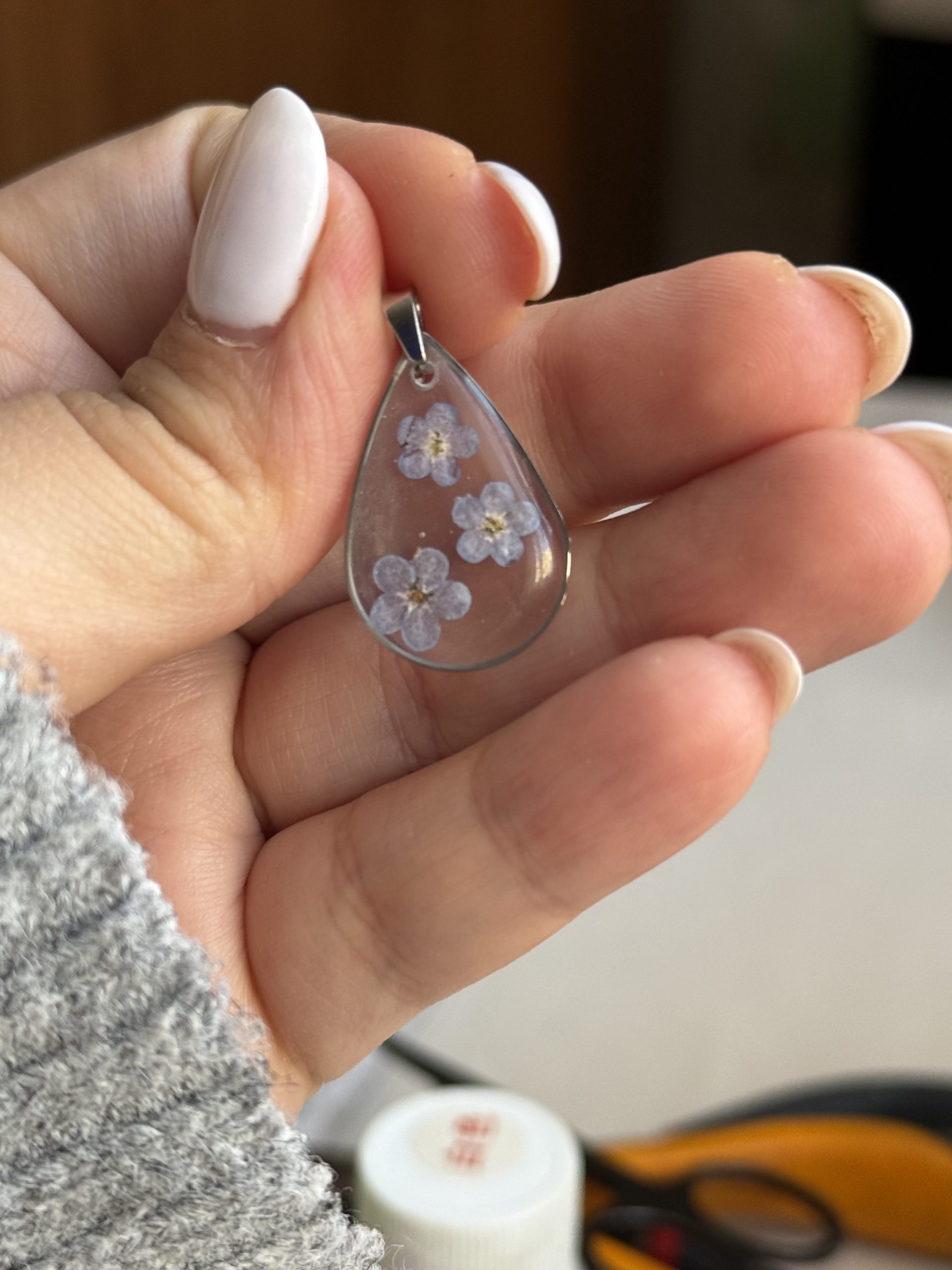 კესანე - ყელსაბამი არ დამივიწყო . სამკაული ეპოქსიდით - Image 8