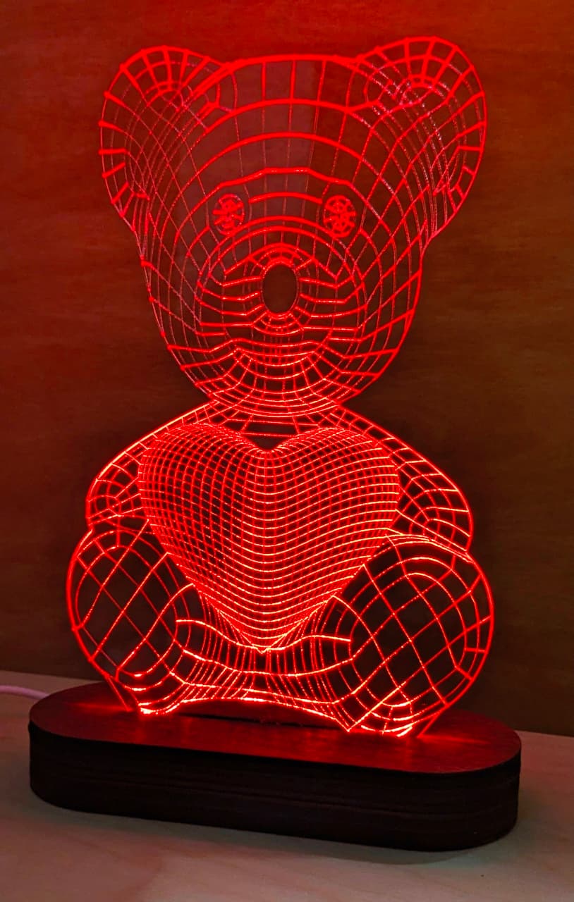 დათუნია გულით - 3D სანათი