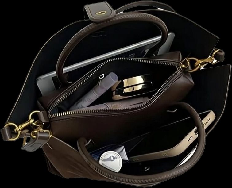 ყავისფერი ზამშის ჩანთა - Image 3