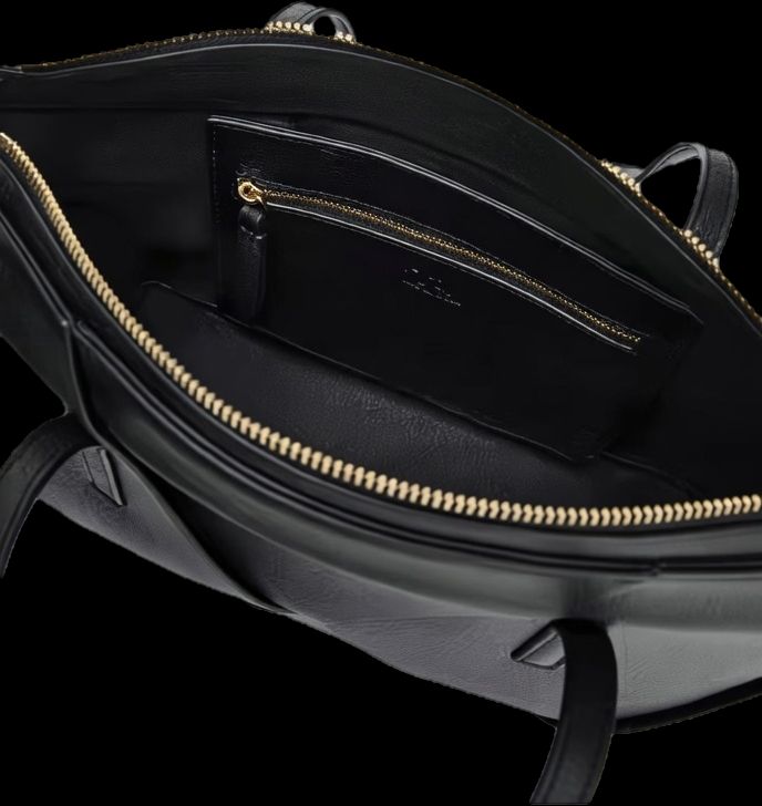 შავი ნაქსოვი ჩანთა (Zara) - Image 3