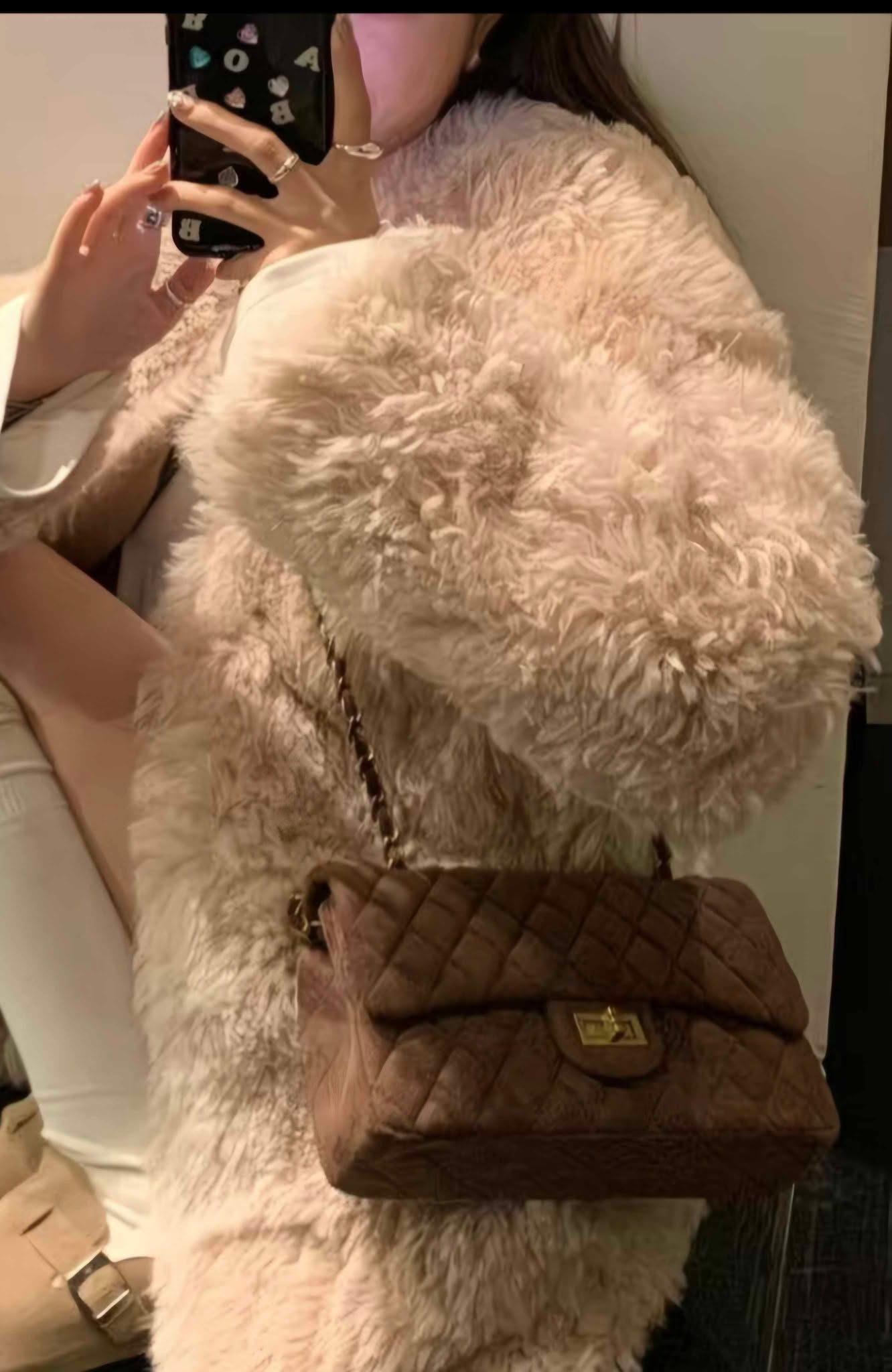 დახვეწილი კლასიკა-ზამშის ჩანთა - Image 5