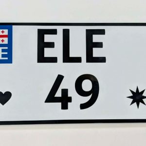 მოტოციკლის სანომრე ნიშანი